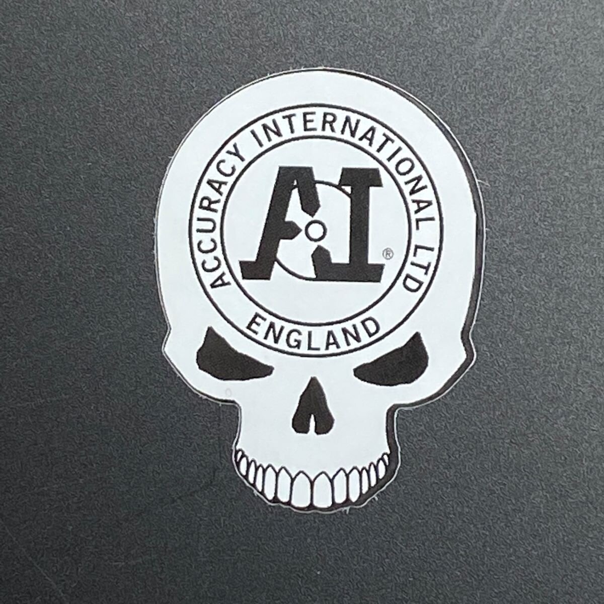 Accuracy International Red Skull Sticker 