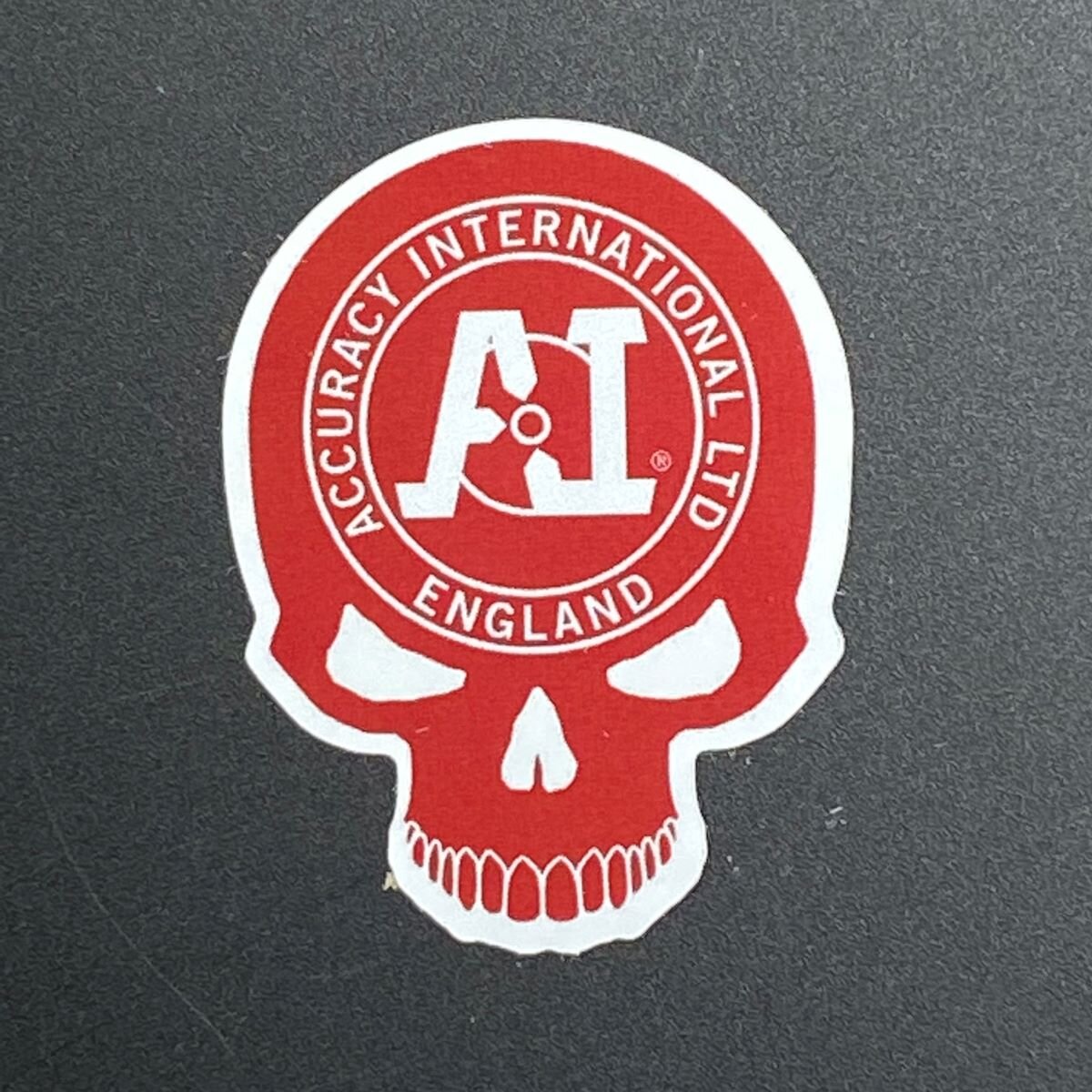 Accuracy International Blue Skull Sticker 