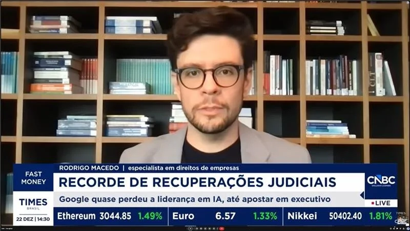 Na Times Brasil, Rodrigo Macedo analisa o recorde de pedidos de recuperação judicial em 2025