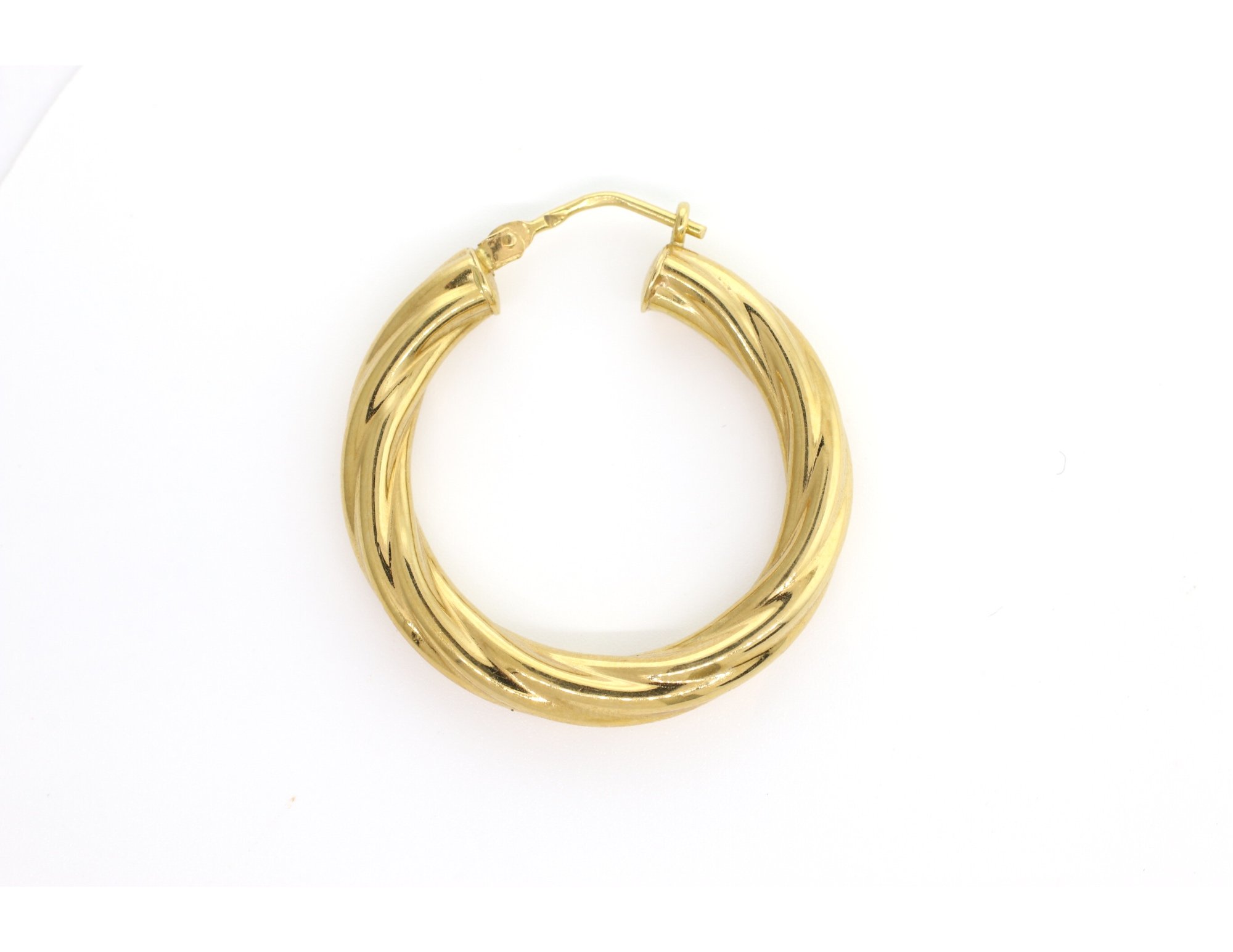 Textured Gold Hoops