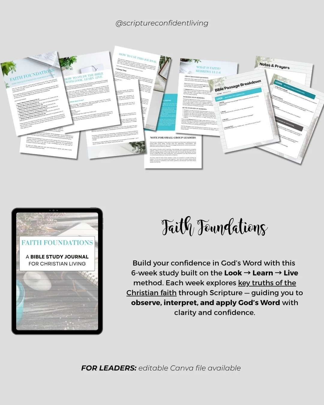 Faith Foundation | Bible Journal for Christian Living