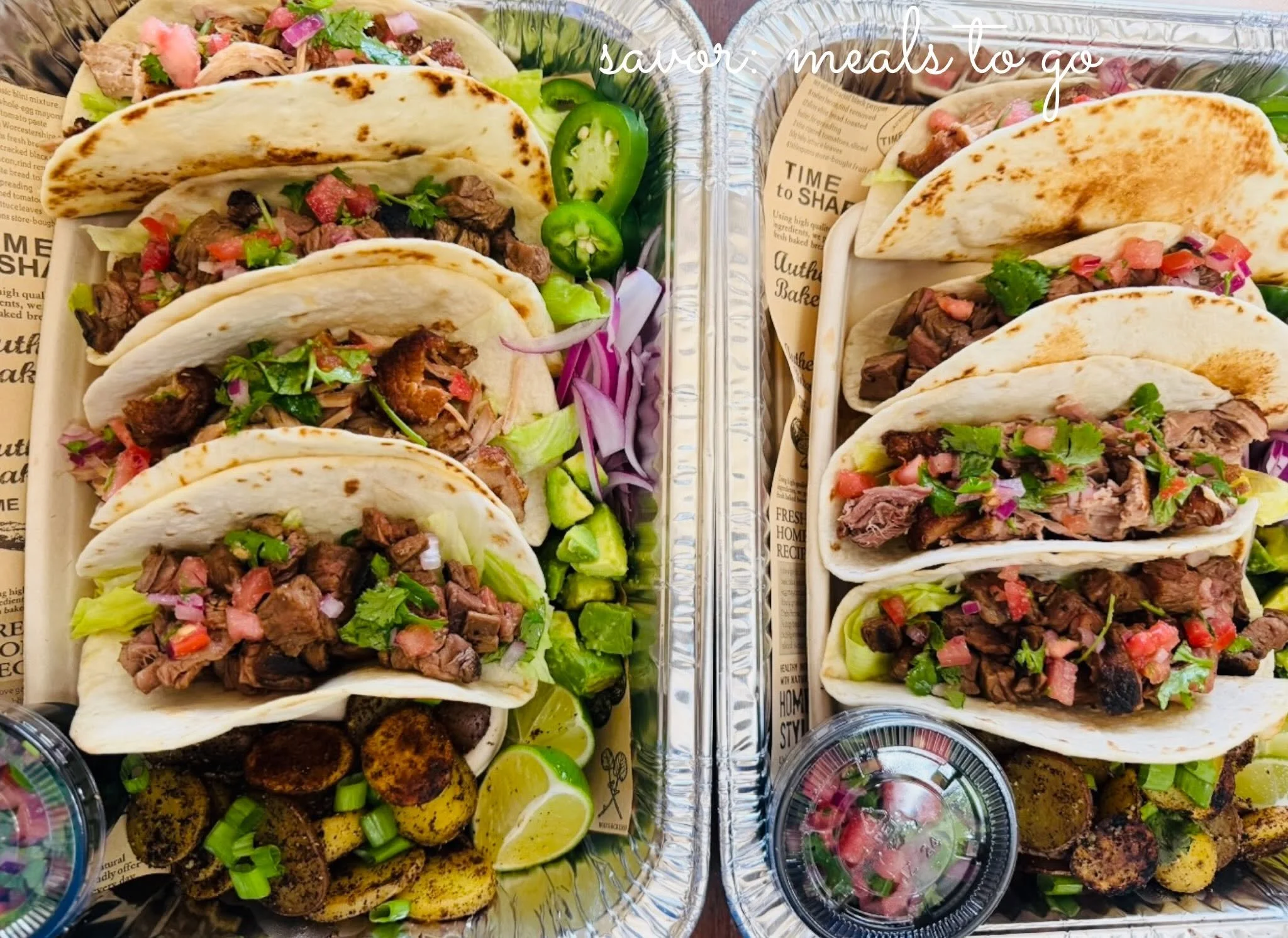Taco Party for 1 or 2 (Meal Prep)