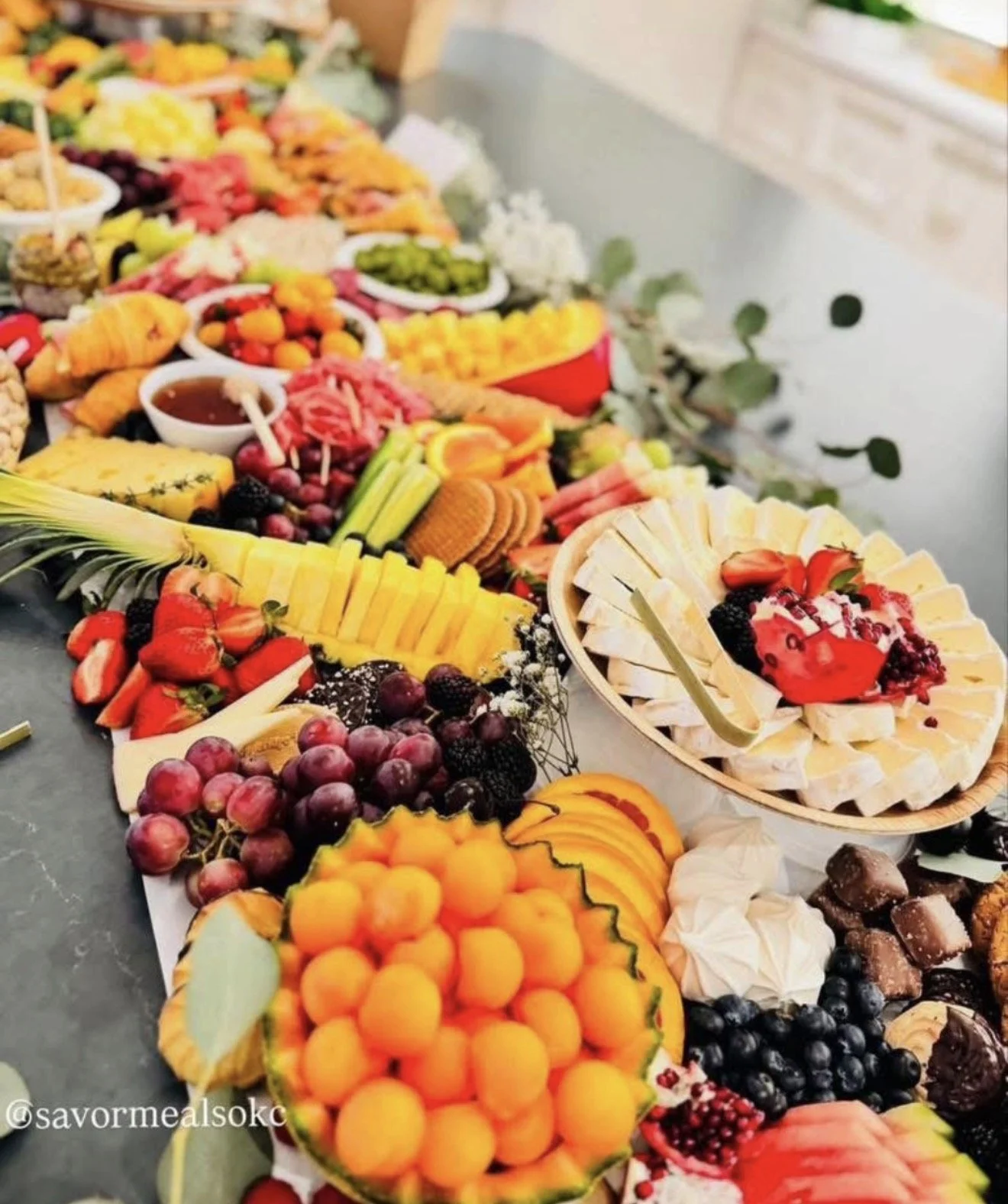 Gather and Graze Charcuterie Display Table (serve 30)