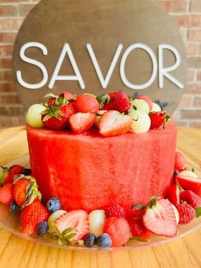 Summertime Watermelon Cake