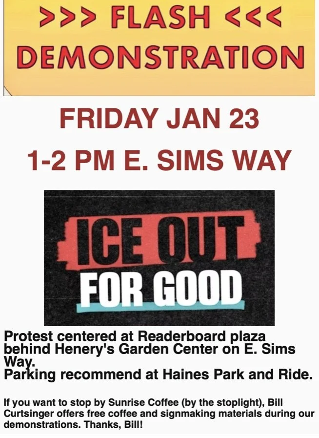 Fri. Jan. 23 ICE OUT Flash Protest