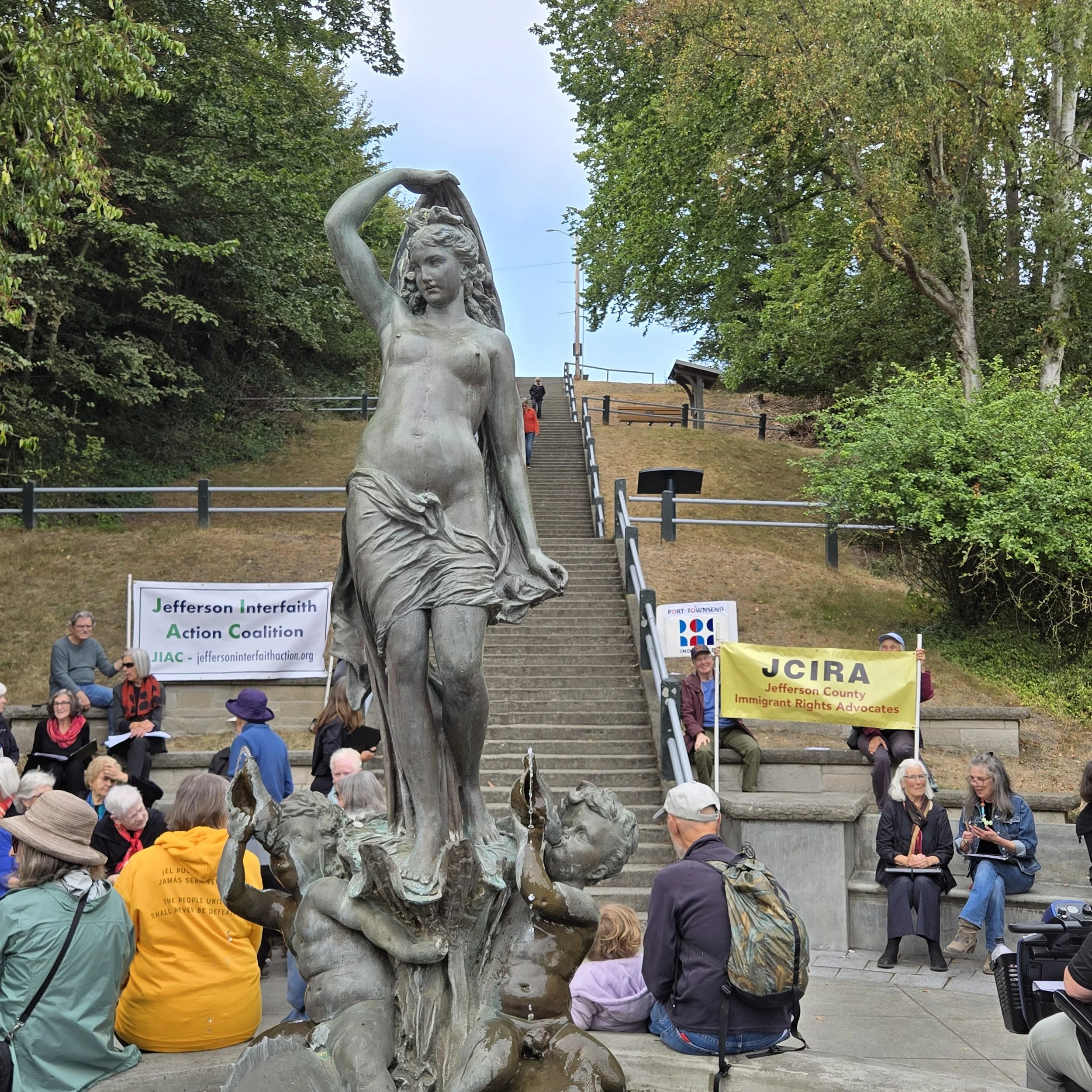 Report on Vigil at Haller Fountain
