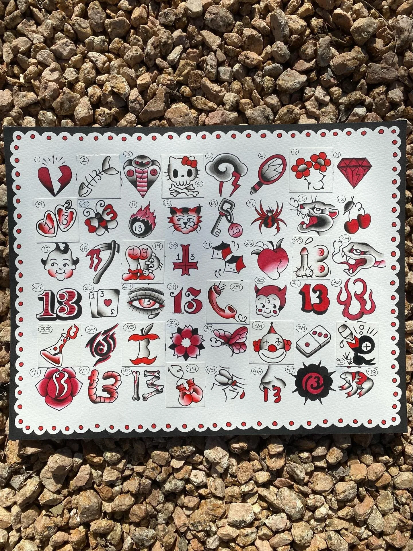 ✨FRIDAY 13th✨ is almost here! Here&rsquo;s what you can expect! 

20$ and 130$ TATTOOS! (Arms and legs only! NO CHANGES/shading according to artist interpretation)
Artists - @mlarsontats @rogeliortiztattoo @sexyhotrash @ciaoeric_ @trashball_clown @sa