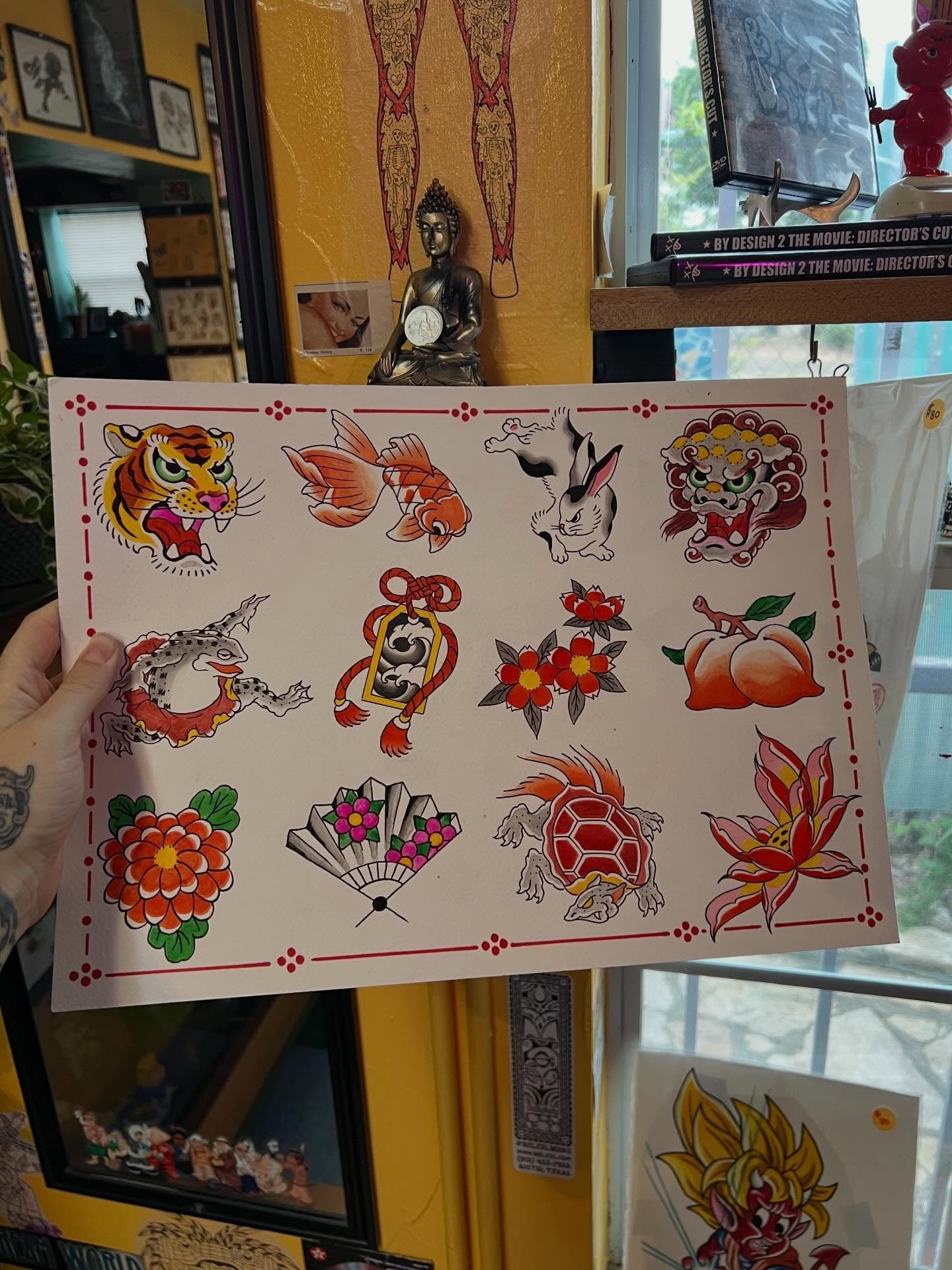 A fresh round of $100 designs for our favorite people for the month of April!! 😌 Arms + legs only, all black or color as is, see yall soon. 💕

This sheet was made by @ciaoeric_ x @rogeliortiztattoo 👀

#sanantoniothingstodo #sanantoniofitness #sana