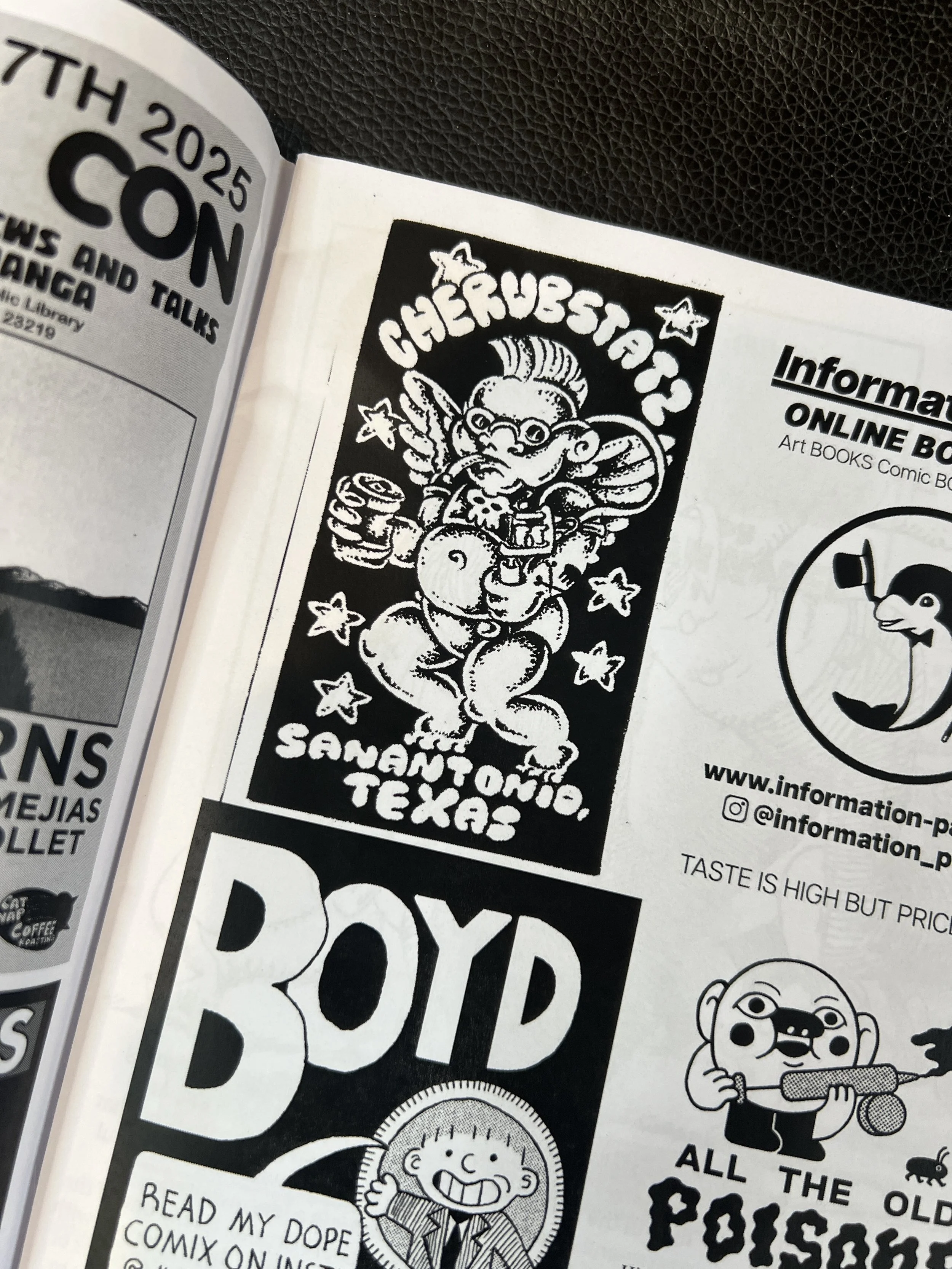 Cherubs ad in Bubbles Fan Zine