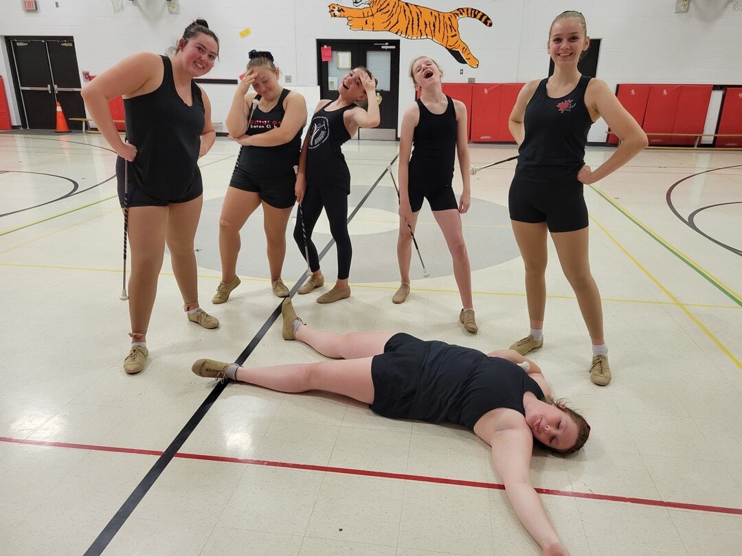 When coach LeeAnn says, &quot;okay, time for short program split leaps&quot; after Kristy's strength training workout 🤣🤣 Some were more game than others 😏