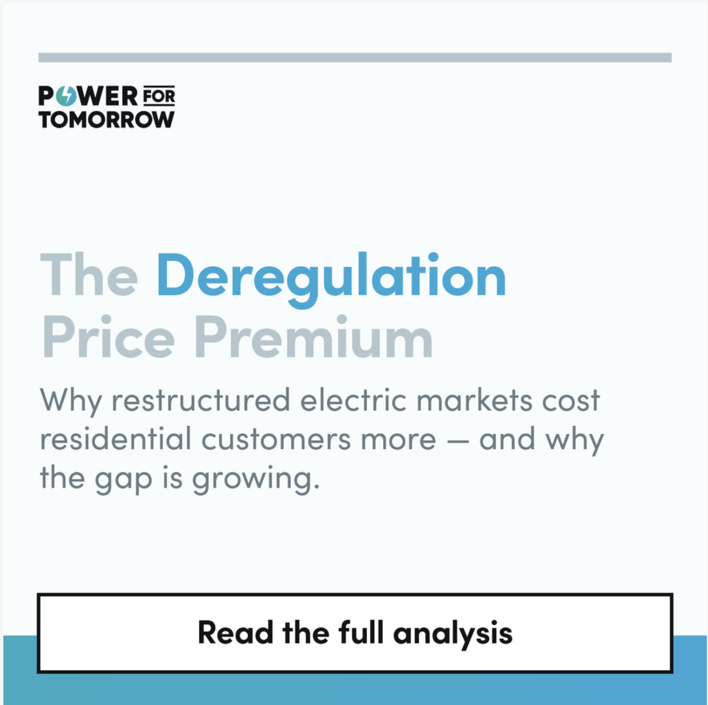 Report: The Electric Deregulation Price Premium