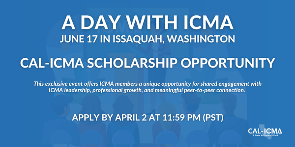 Scholarships Open! A Day with ICMA | Issaquah, Washington