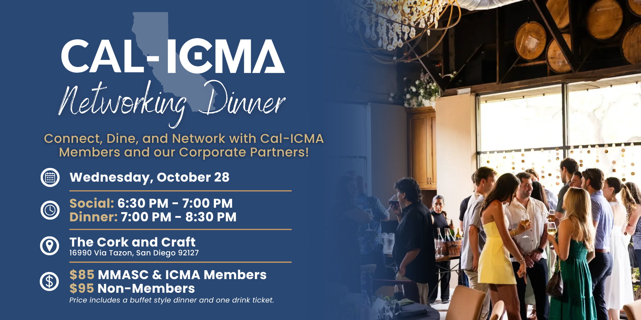 Cal-ICMA Networking Dinner at 2026 MMASC Conference