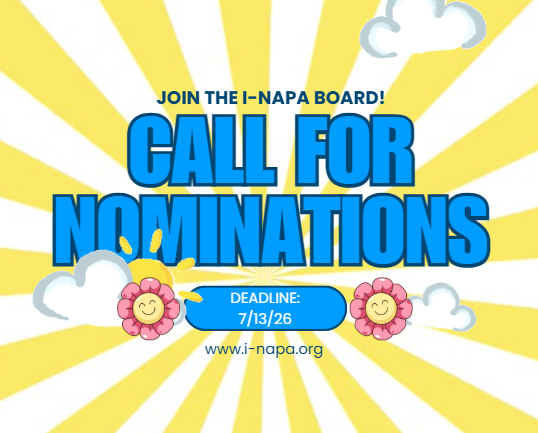 Join the I-NAPA Board of Directors! Nomination forms due by July 13, 2026
