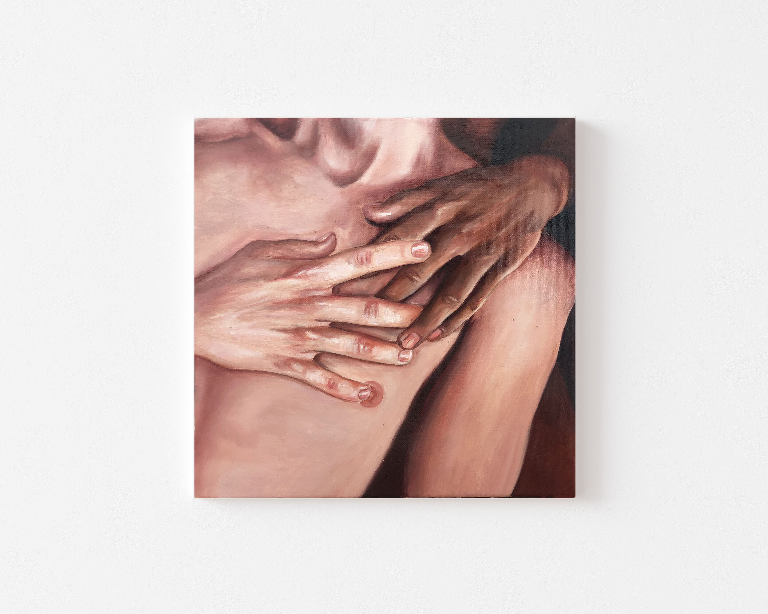 Hands Study III | Oil on Canvas | 12 x 12 | 2020 |
