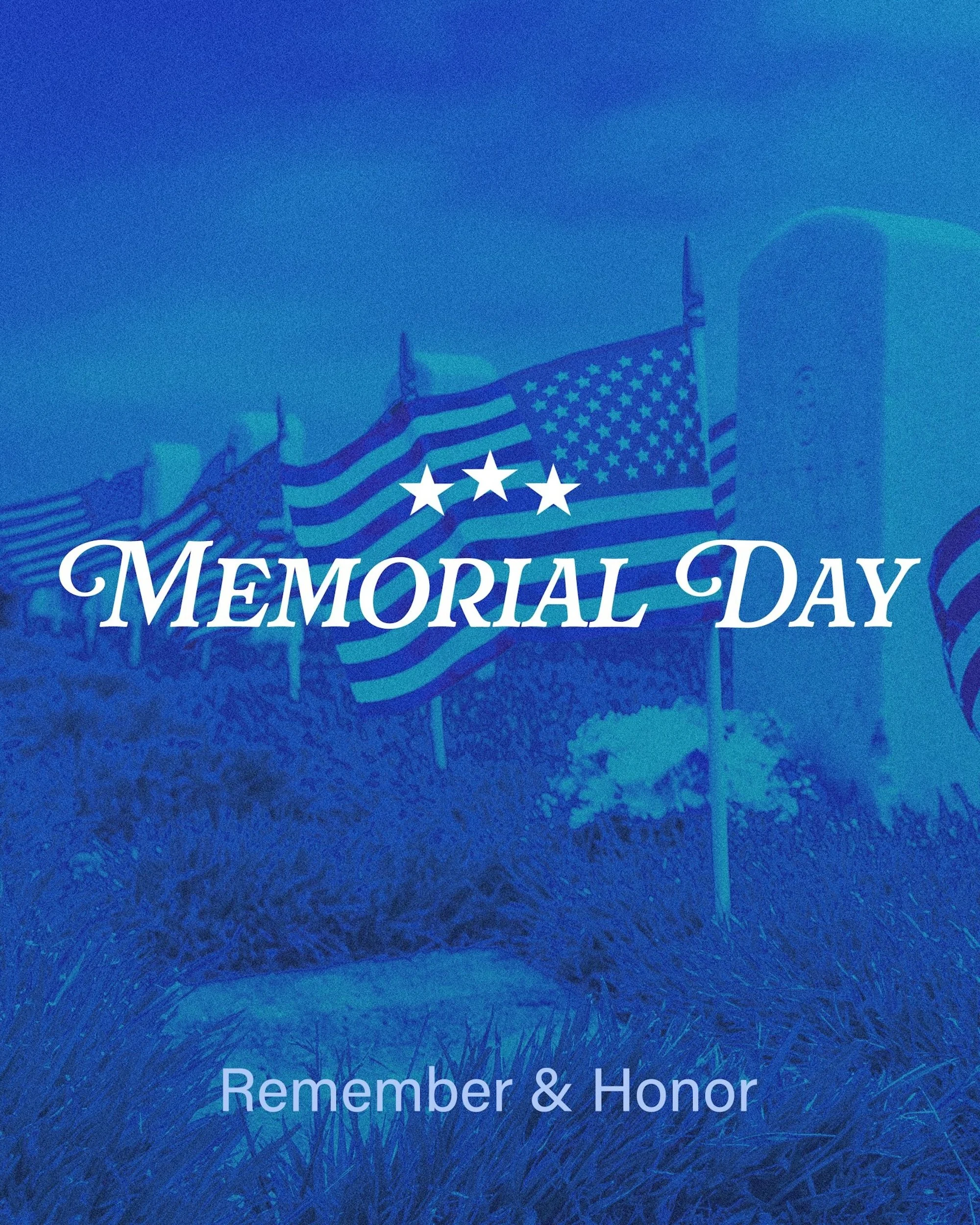 Today we honor and remember the brave men and women who gave their lives in service to our country. 🇺🇸

As we enjoy time with family and friends, we pause to reflect on the sacrifice, courage, and dedication of those who made our freedoms possible.