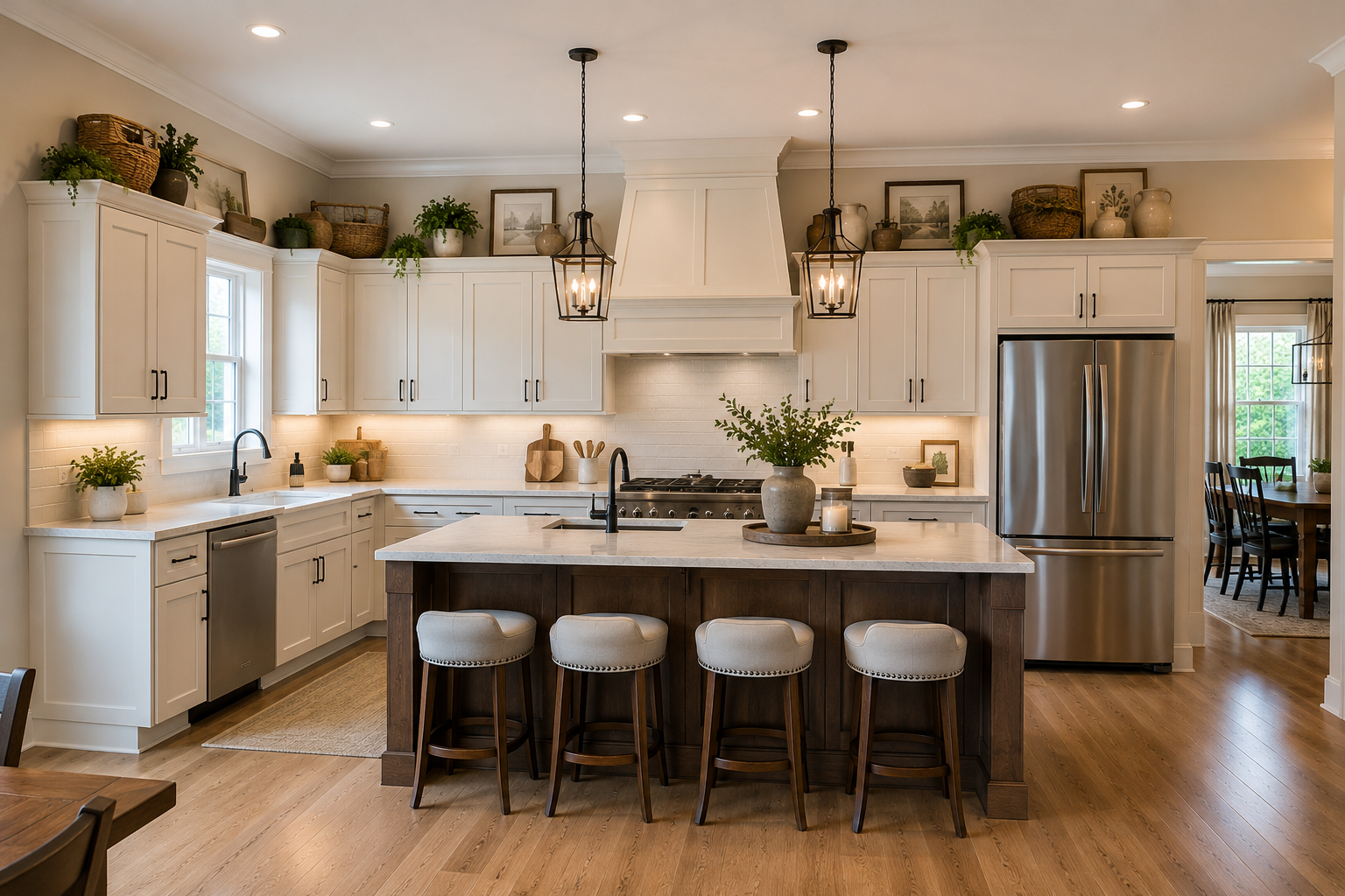 How to Decorate Top of Kitchen Cabinets