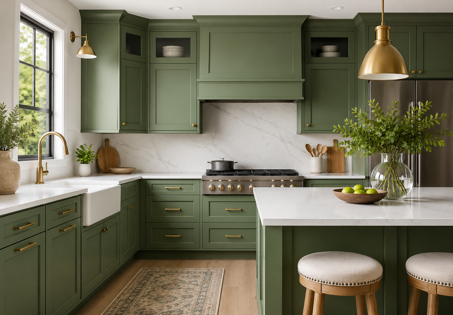 Green Kitchen Cabinets: A Middle Tennessee Guide to Sage, Dark, Olive, and Every Shade Between