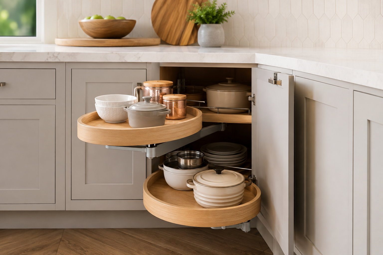 corner cabinet lazy susan alternative