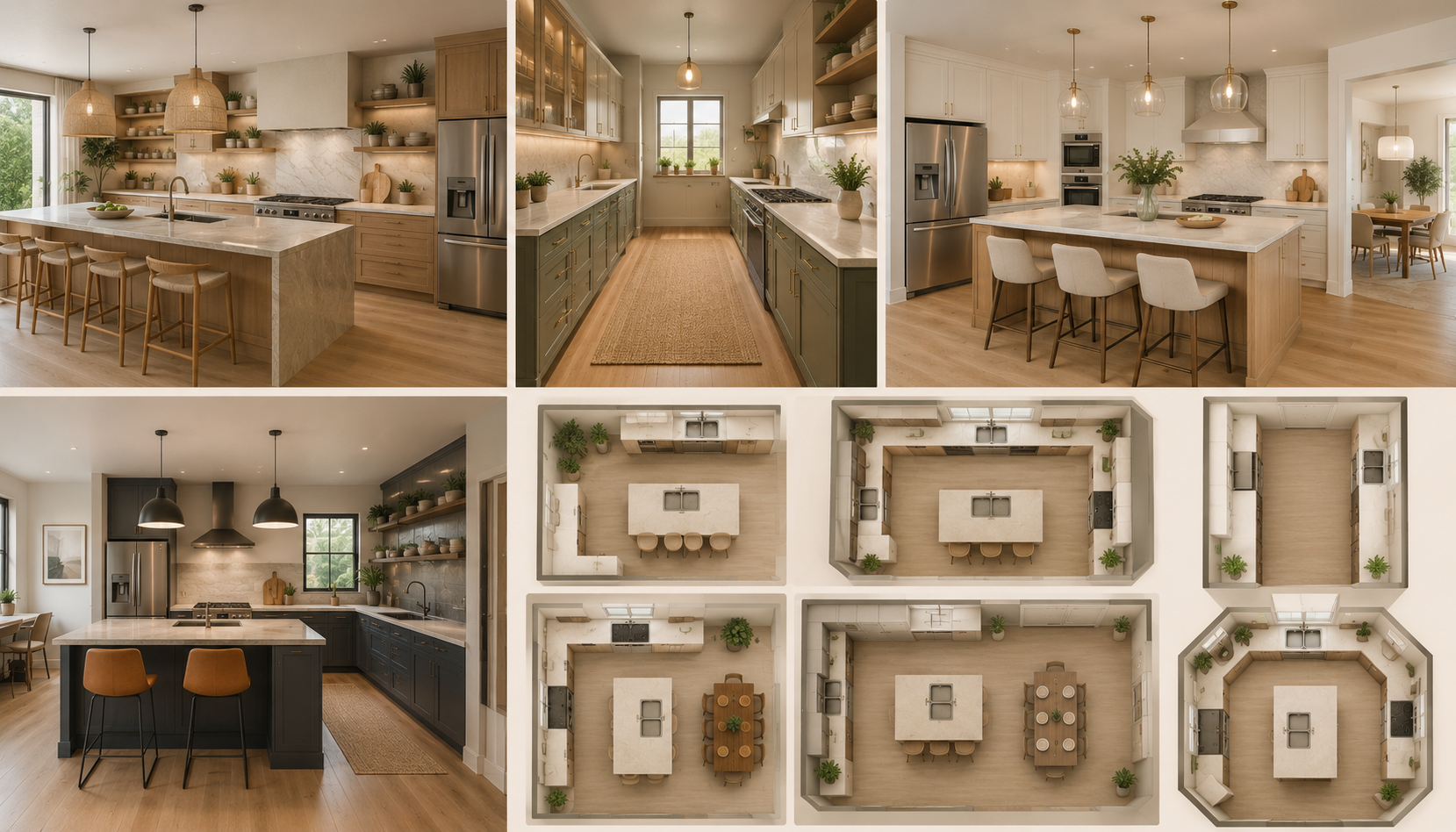 Kitchen types and layouts