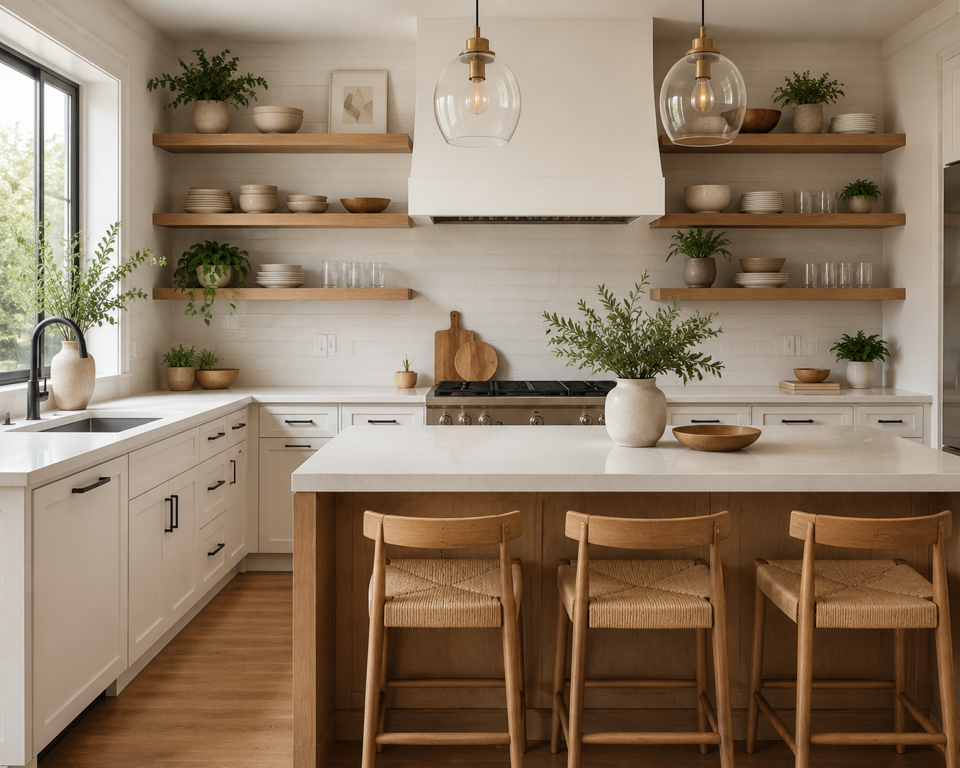 open shelving kitchen​​