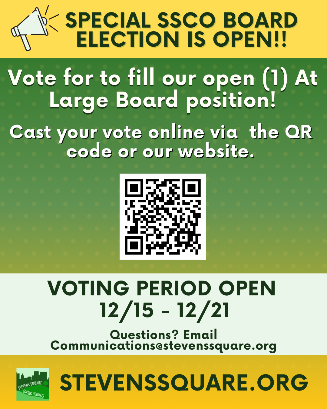 SSCO Special Board Election