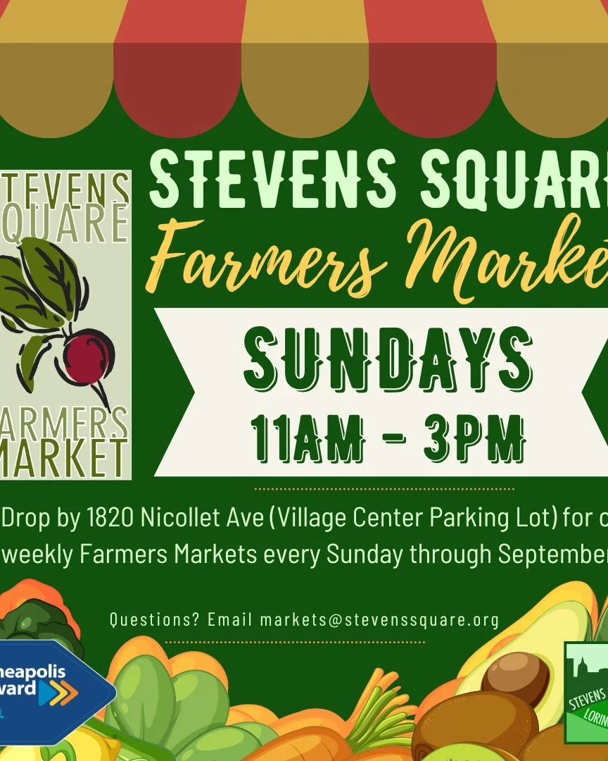 Don't forget to join us again TOMORROW for our next Farmers Market!

We'll be back at it again from 11am - 3pm in the parking lot at 1820 Nicollet Ave. 

We're excited to welcome growers from La Tia Farm and Canaan Greens Farm with @sharingourroots, 