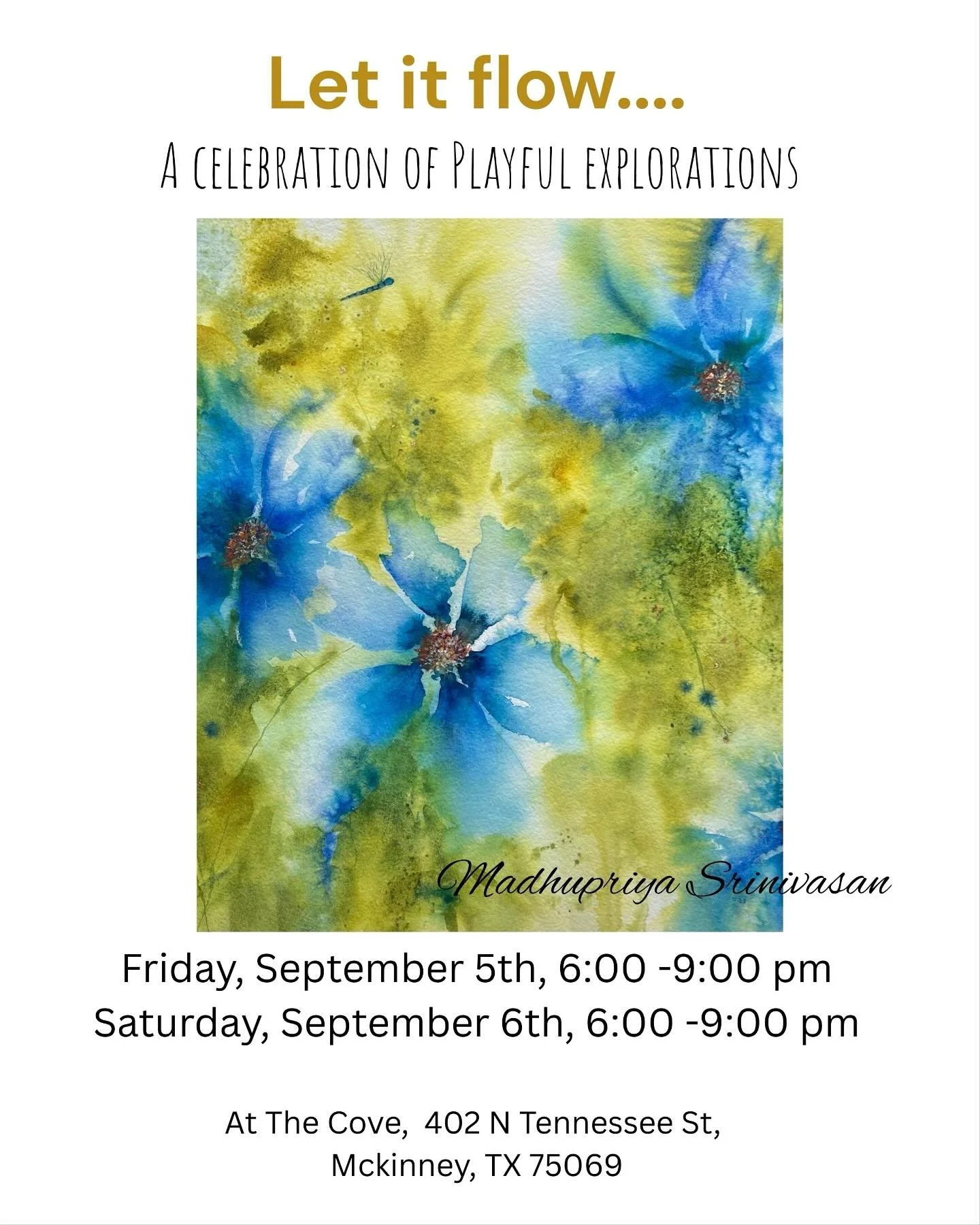 My next Solo show is coming up soon! 
It’s a celebration of playful exploration, where Watercolors, Acrylics and Gouache lead the way…. from abstractions to everyday wonders💙
I am really enjoying the freedom of creating for the process