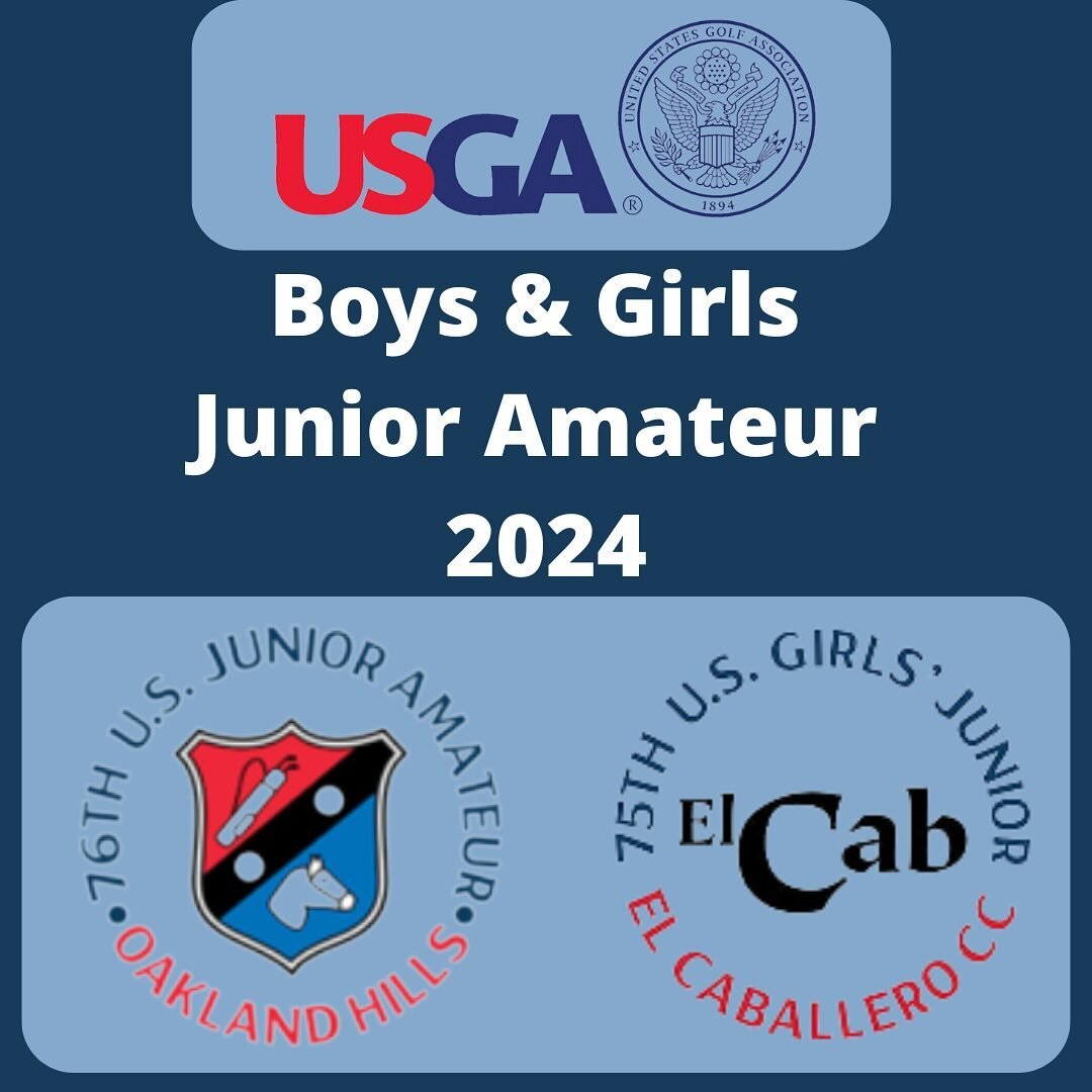 2024 U.S. Boys Junior &amp; U.S. Girls Junior Amateur ENTRIES ARE NOW OPEN! 🙌🏼 

ZOOM IN to see qualifiers!

Boys: exemptions to Top 100 on WAGR
Girls: exemptions to Top 50 on WAGR

USGA events are incredibly unique and memorable experiences.

Tige