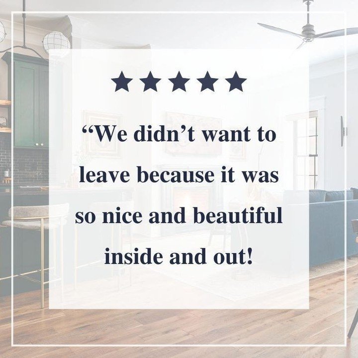 We always hope to provide our guests with a space they can call home in Galena 💙