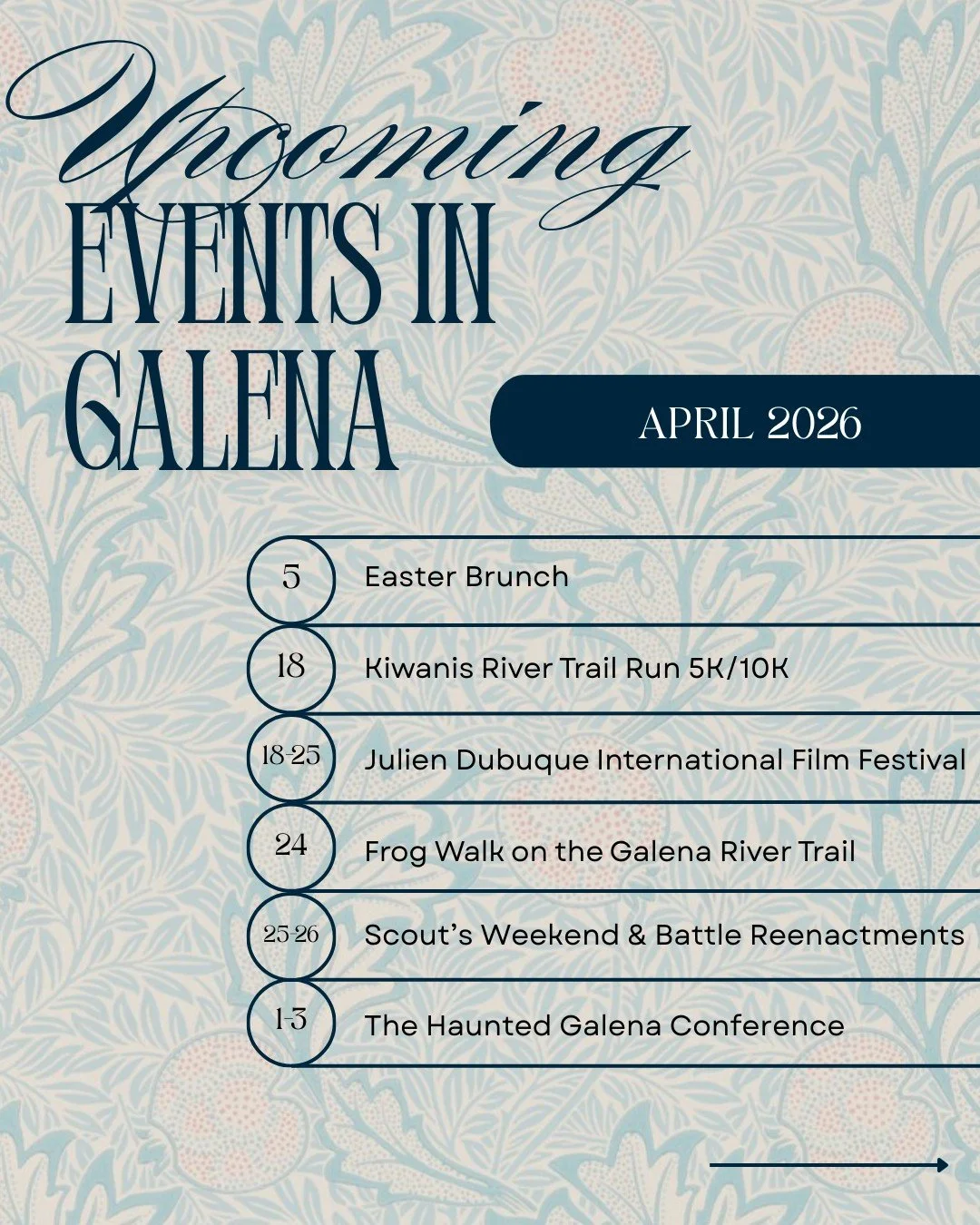 April is bringing the energy&mdash;spring is in the air, adventures are calling, and we&rsquo;re so excited to welcome our Scouts back to Galena! From trails and traditions to fresh-air fun, there&rsquo;s a whole month of memory-making ahead 🌿✨

Apr