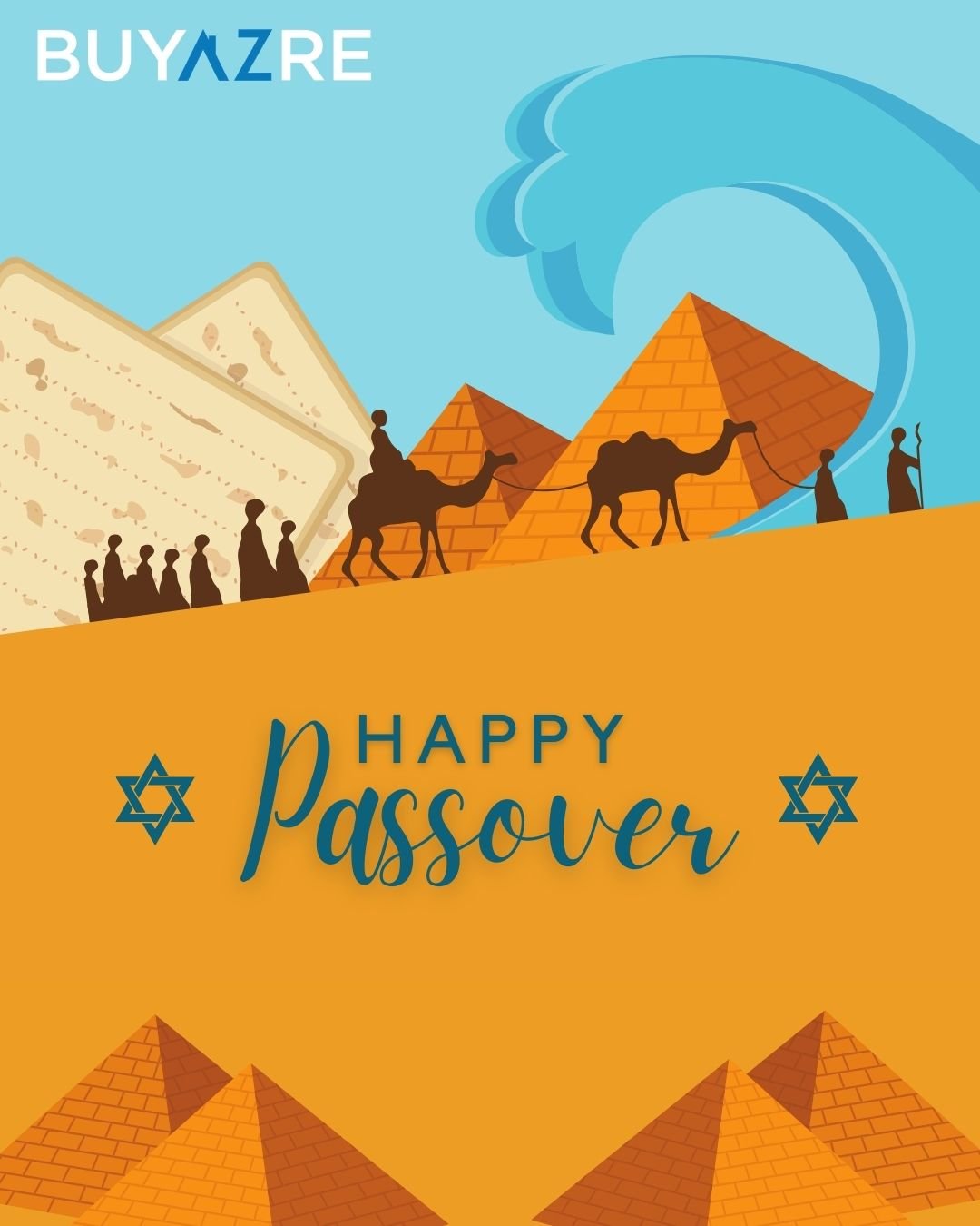 BUYAZRE extends warm wishes for a Passover filled with joy, laughter, and cherished moments with loved ones. 

May this holiday be a time of celebration and reflection. 

Chag Pesach Sameach! 🕊️🌿 

#PassoverJoy #BUYAZRE