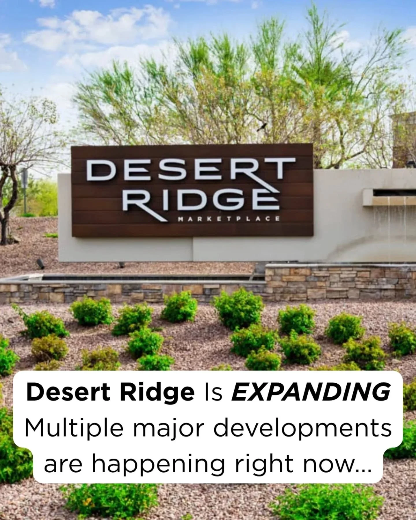 Desert Ridge isn&rsquo;t just growing, it&rsquo;s being built out with intention.

Between major land acquisitions, a nearly 300-acre auction, and continued expansion at CityNorth, this area is evolving into a true live-work-play corridor in North Ph