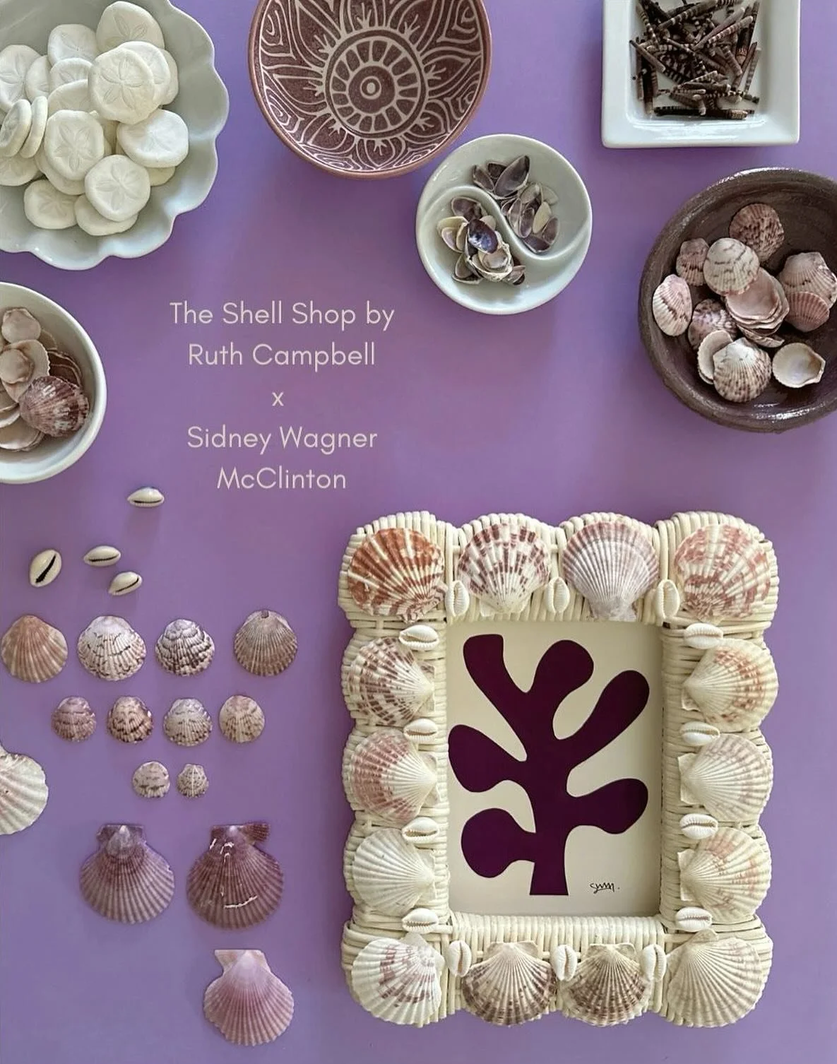Just one of thirteen various sized pieces in this unique collaboration between The Shell Shop by Ruth Campbell x Sidney Wagner McClinton which will be available at Celadon Home&rsquo;s Annual Birthday Bash on 11.15.2025. 

Each one-of-a-kind creation