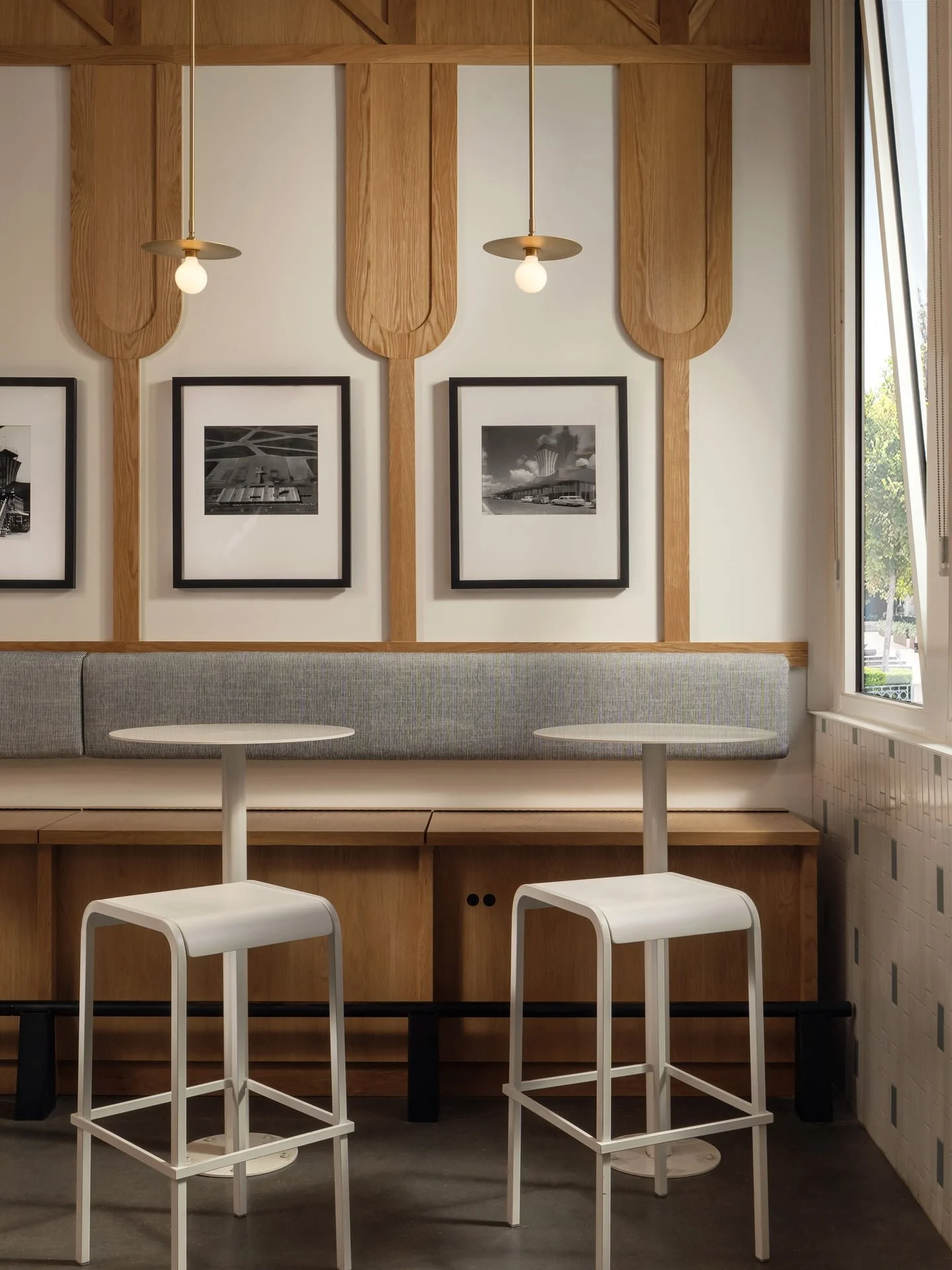 Some projects ask you to start from scratch. Others ask you to listen to what's already there.
The new Merit Coffee Co. in Mueller sits on the former runway of Robert Mueller Municipal Airport &mdash; and that history wasn't something we wanted to ig