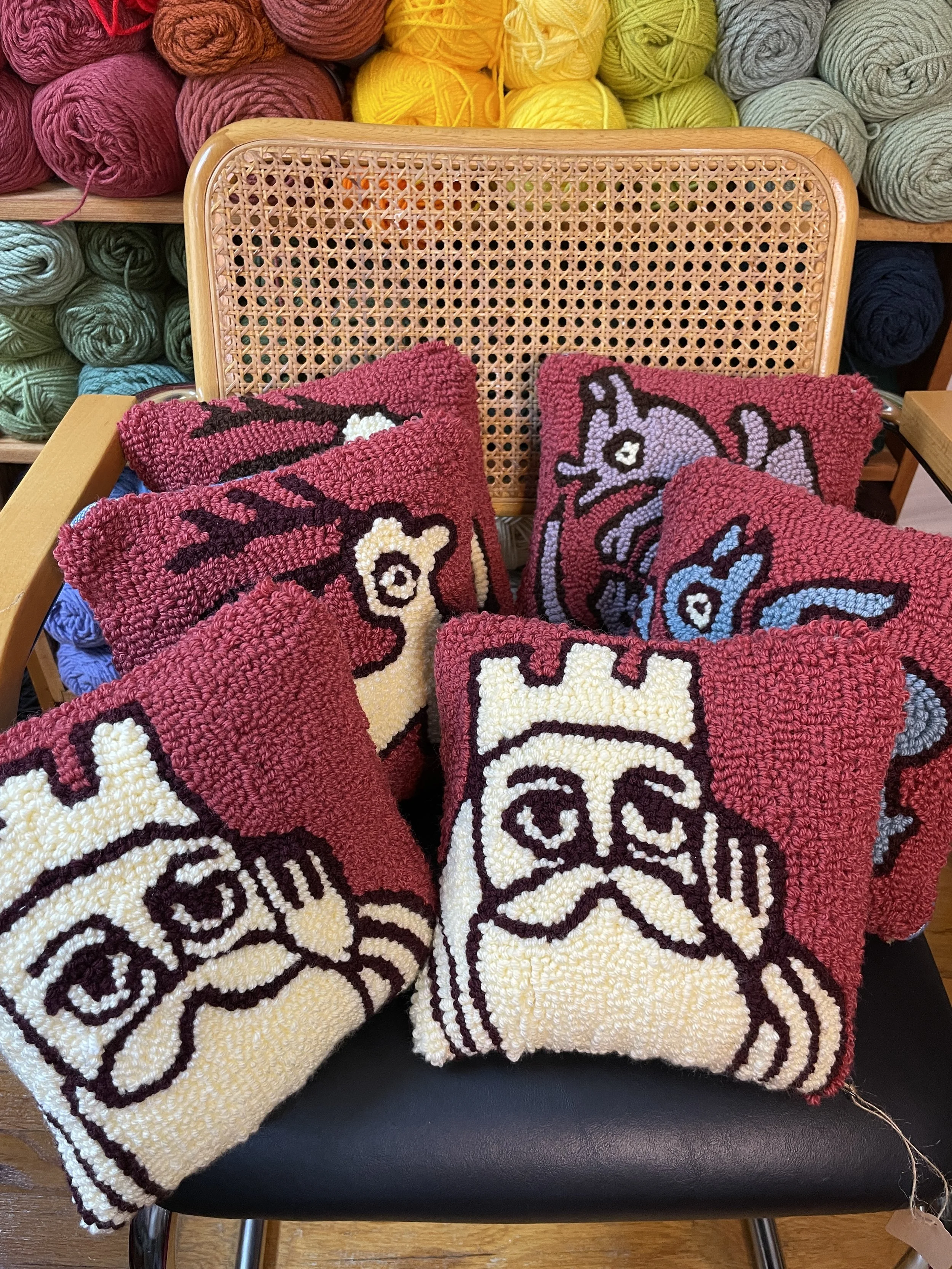 10" Hand-Tufted Pillow