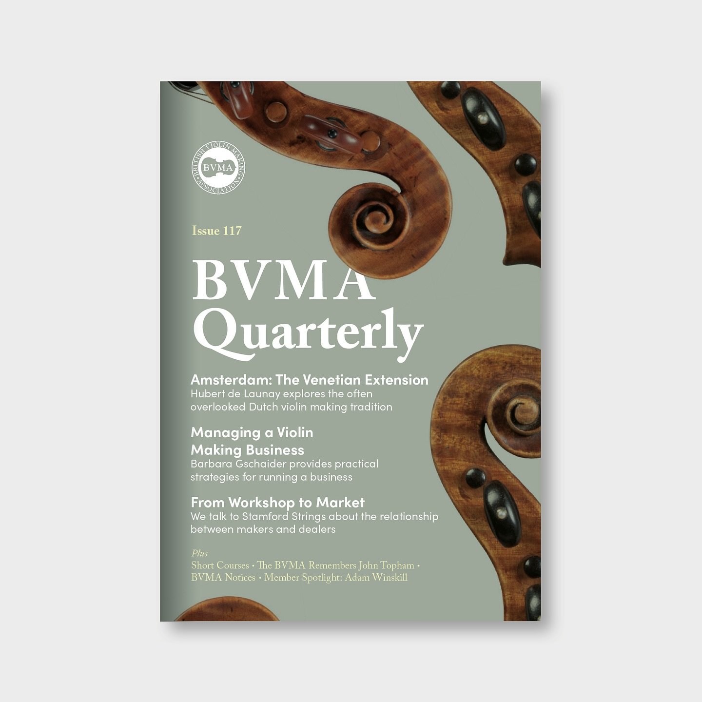 The latest edition of BVMA Quarterly is at the printer! This issue offers insights for makers at all stages of their careers, from practical business advice to historical perspectives.

In this edition:

- Barbara Gschaider shares practical advice on