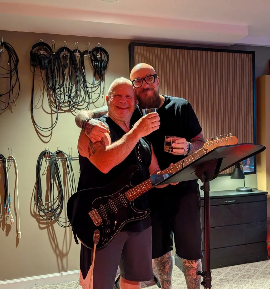 Stan and longtime friend and music producer Bruce Pierce