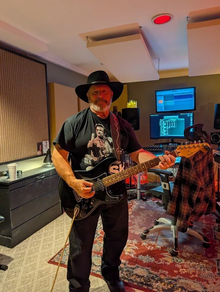 Stan recording at Mooncusser Recording Studio