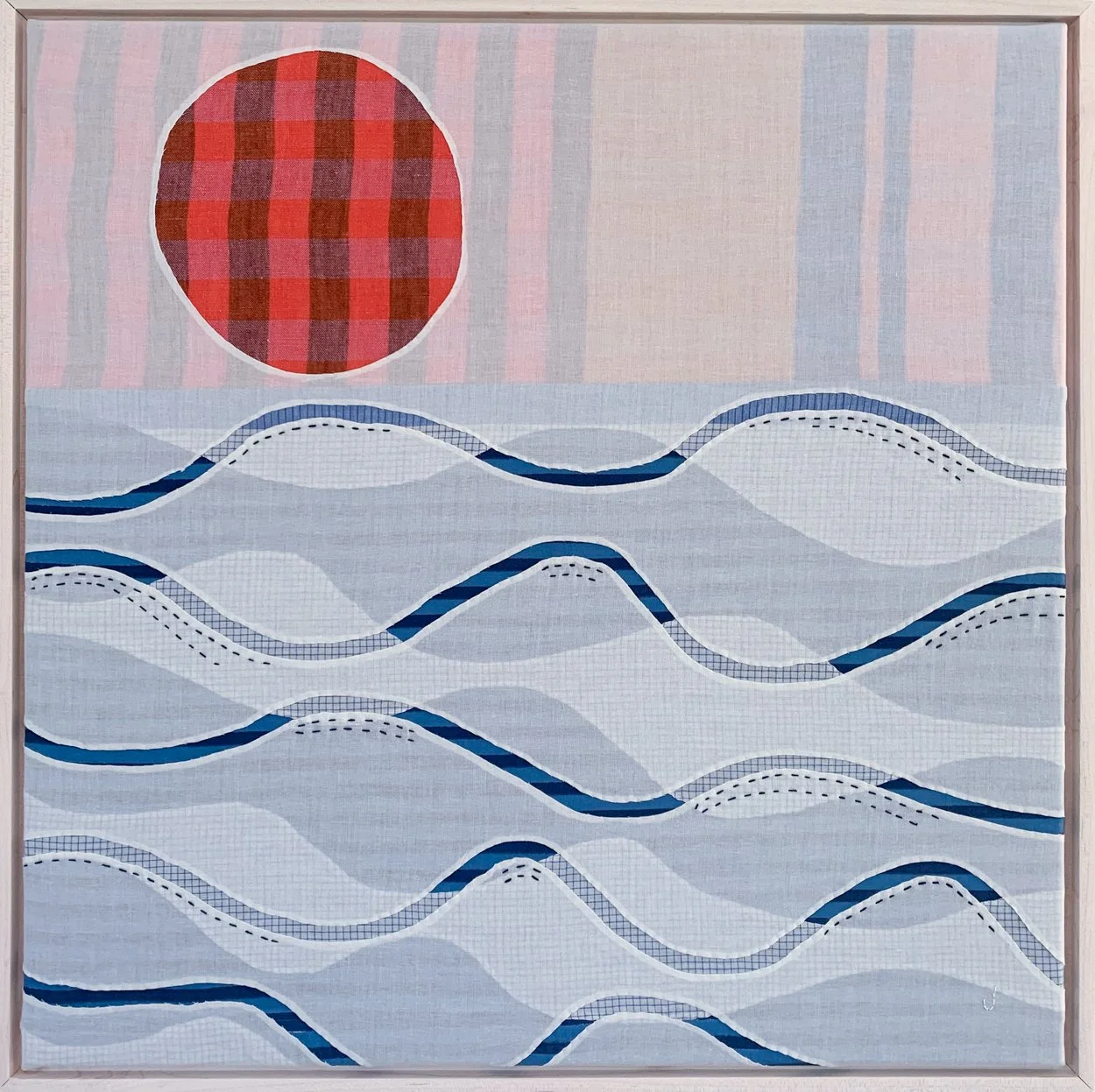 ENDLESS SUMMER + Linen and cotton fabrics; 20 x 20 inches