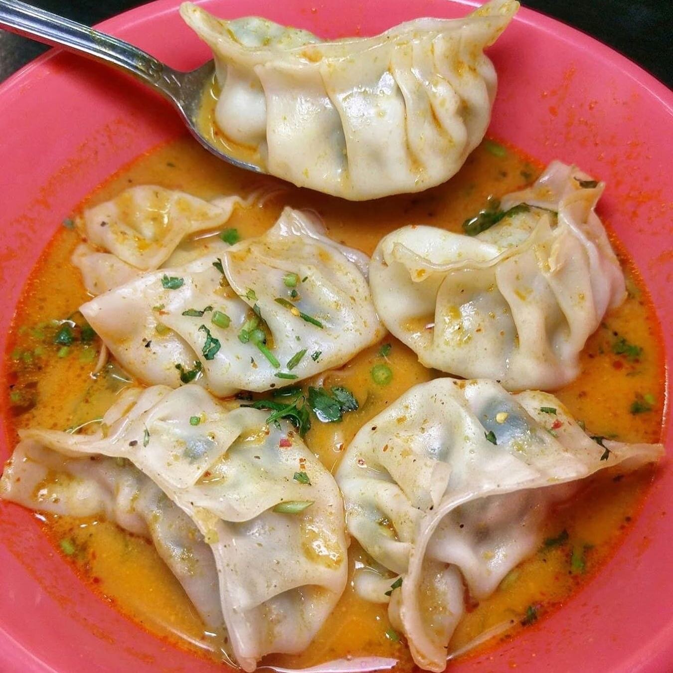 Hi @nycfoodfomo we&rsquo;re honored by your visit and loving momo exposition, come back soon so we can feed you some more. 

Posted @withregram &bull; @nycfoodfomo MOMO Monday! Nepal Edition 🇳🇵🥟
...
These steamed Chicken Jhol Momos from @bhanchhag