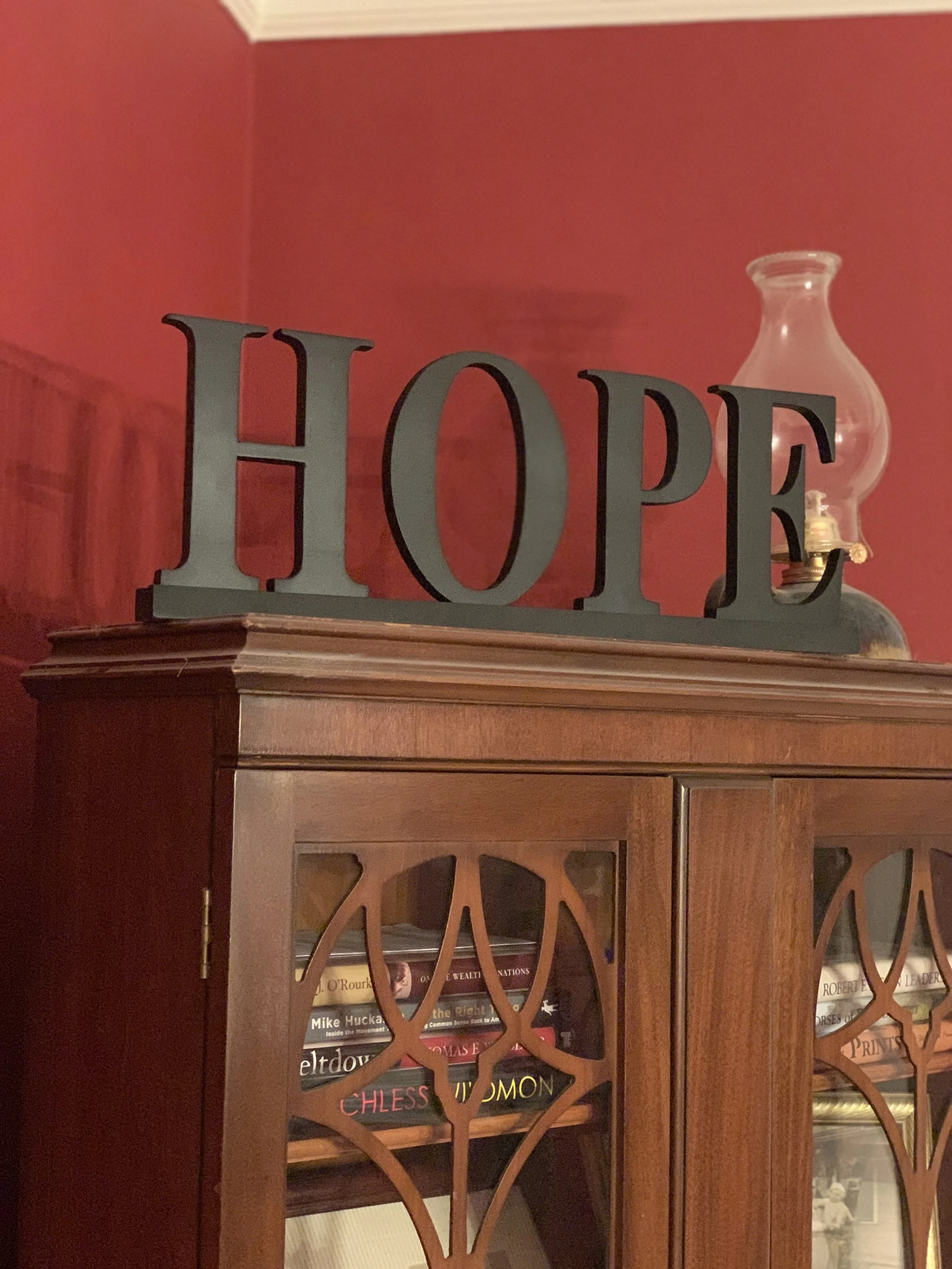 Hope. Painted mdf