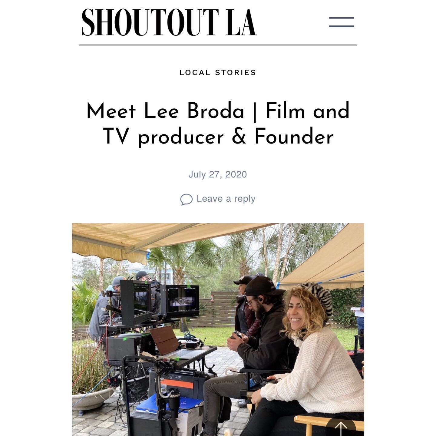 Great write up on our founder @leebroda and our company 💫 read the full article at @shoutoutlaofficial 👈 

#lbentertainment #shoutoutla #producerlife #producer #leebroda