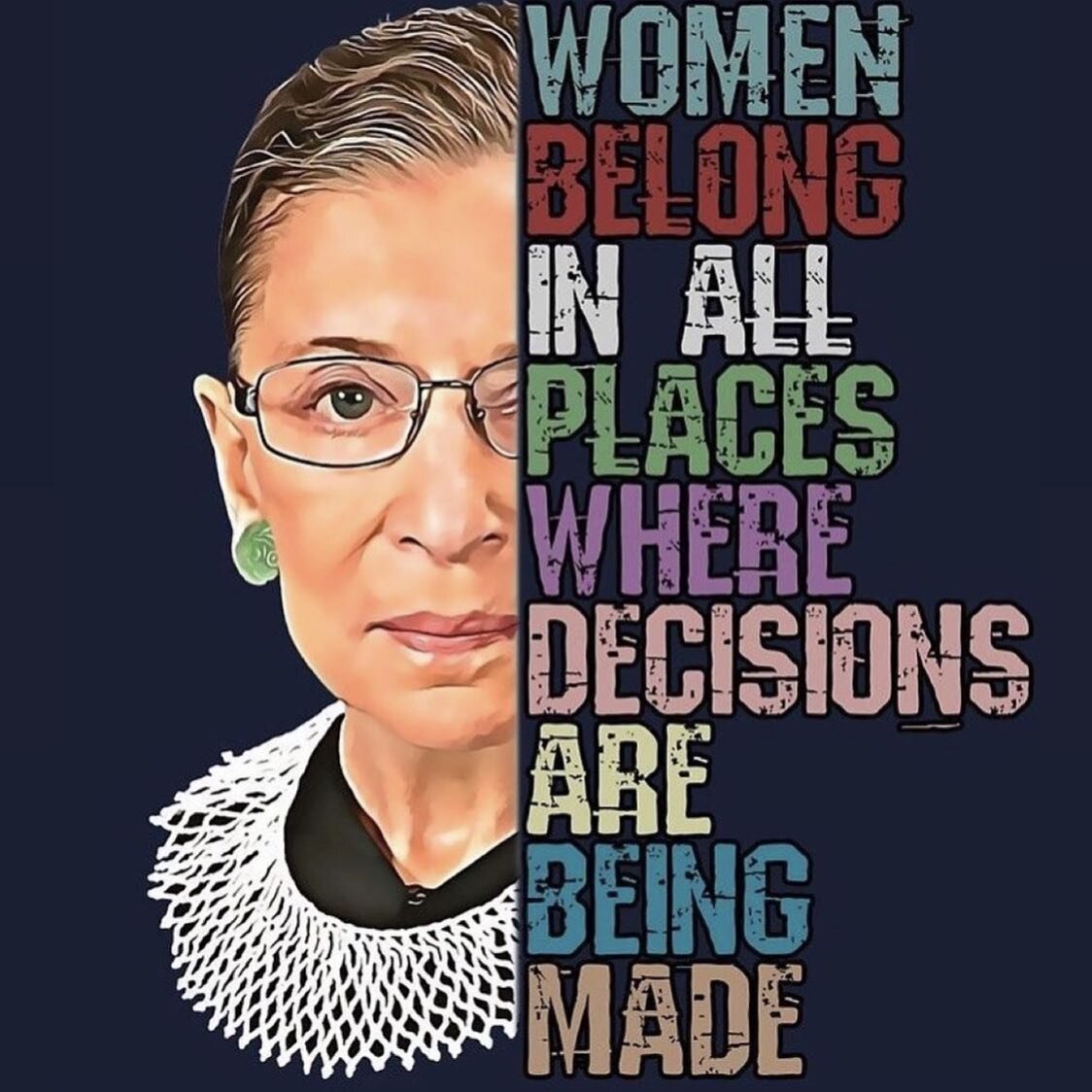 &ldquo;Women belong in all places where decisions are being made &ldquo; An inspiration. RIP 🦋