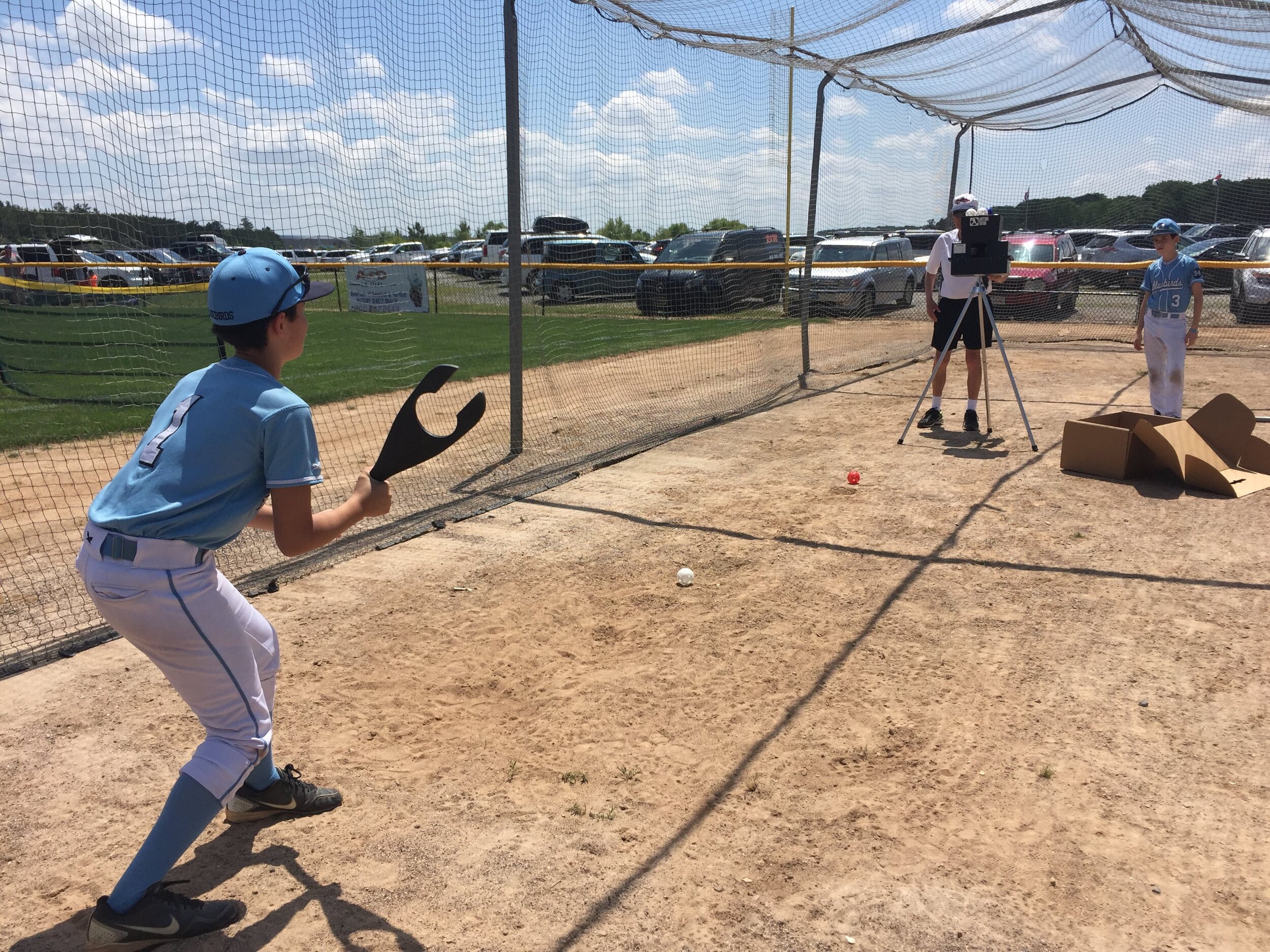 flat baseball training bat