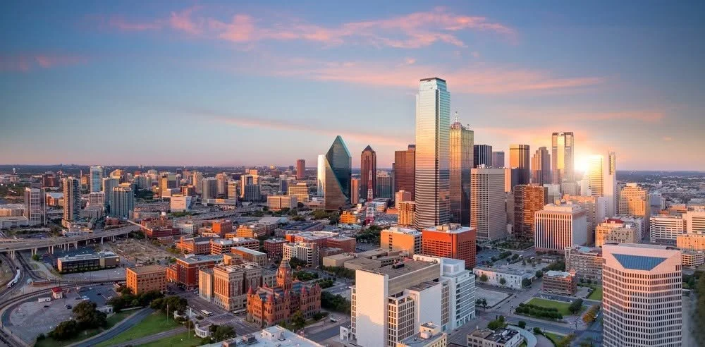 Dallas Texas Skyline at Sunset