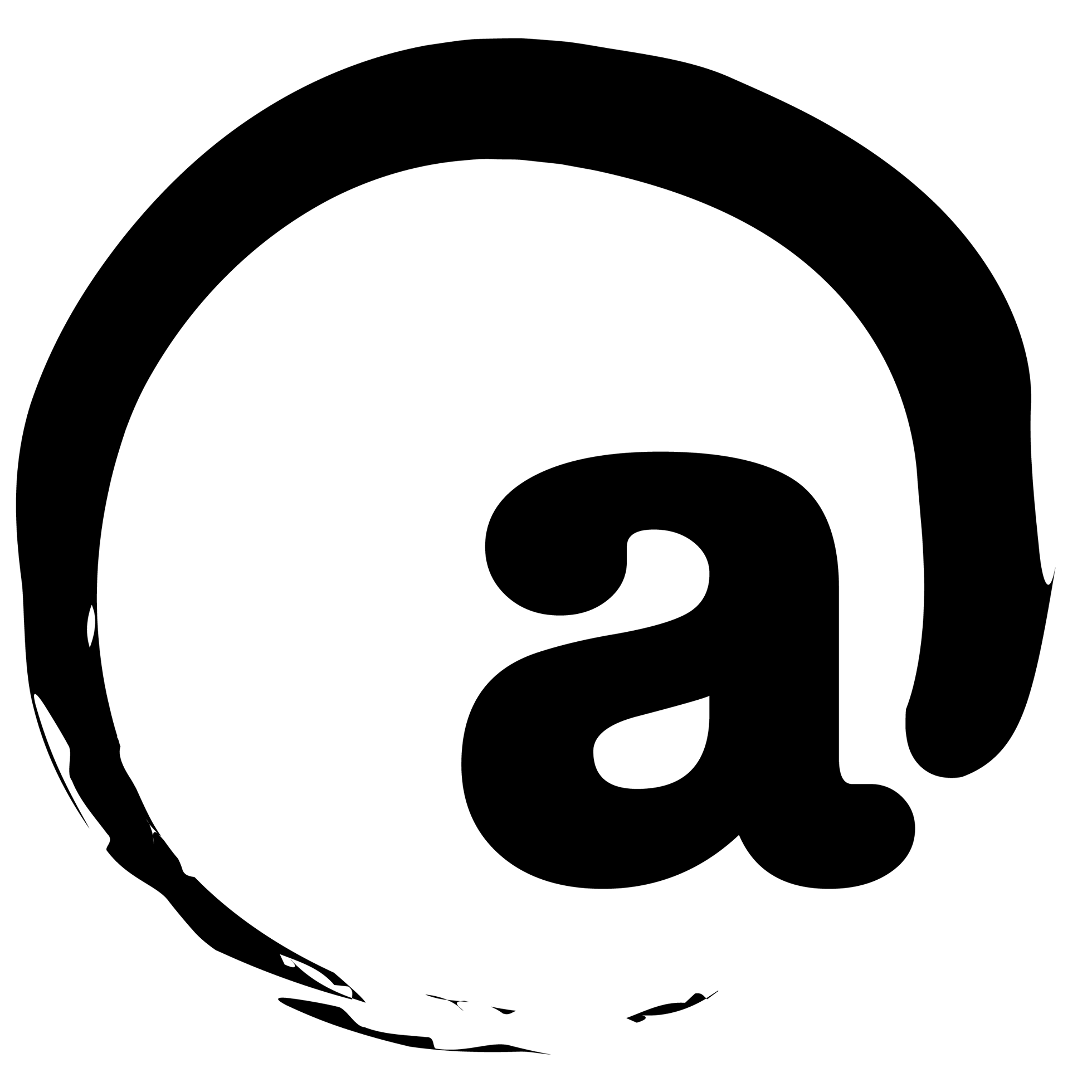 A with circle
