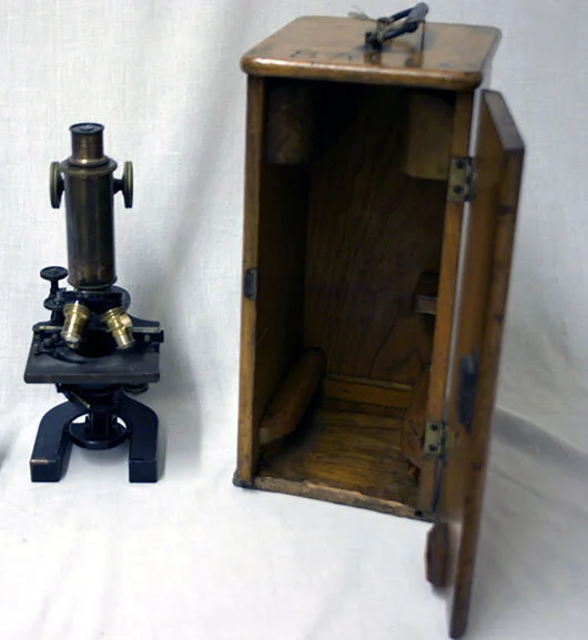 Dr. Clay A. Ball’s microscope, 1912.