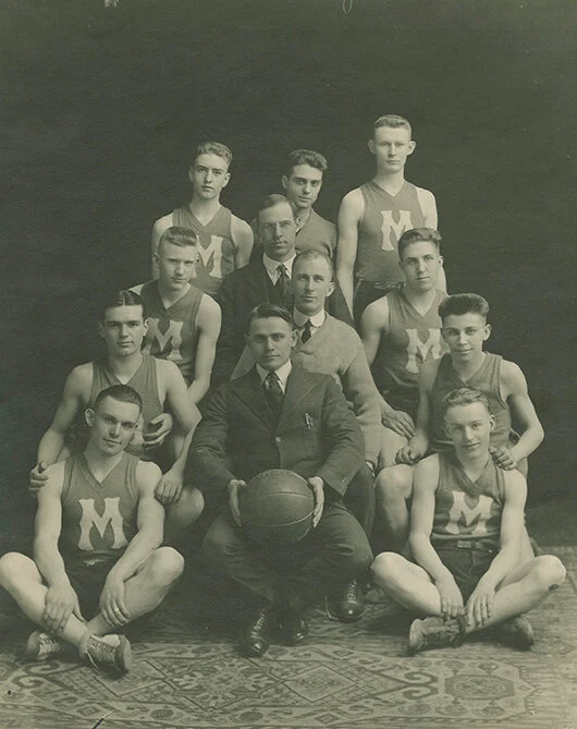 Muncie High School Basketball Team, ca. 1915