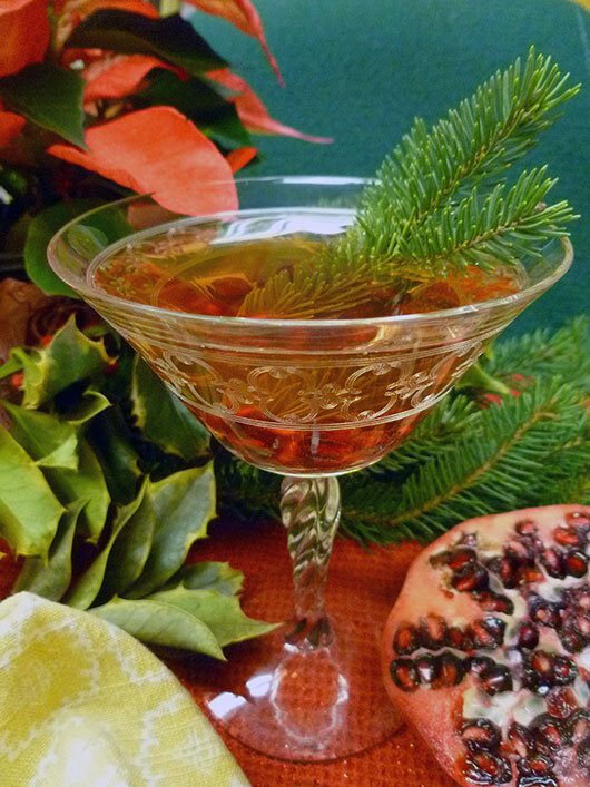 Evergreen martini.